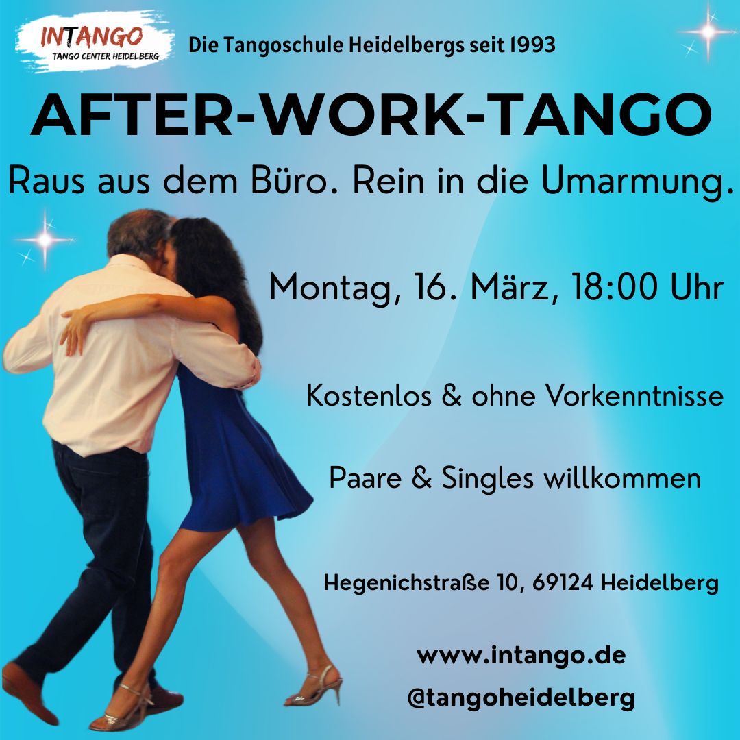 After-Work-Tango - Raus aus dem Büro. Rein in die Umarmung.